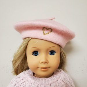 French Pink Beret for any 18 inch doll